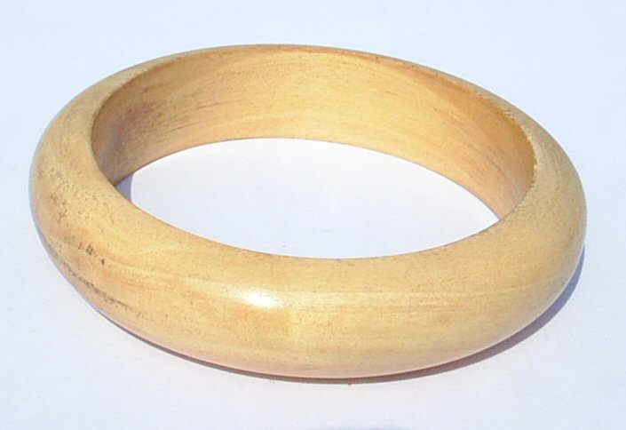 Wooden Bangle white wood